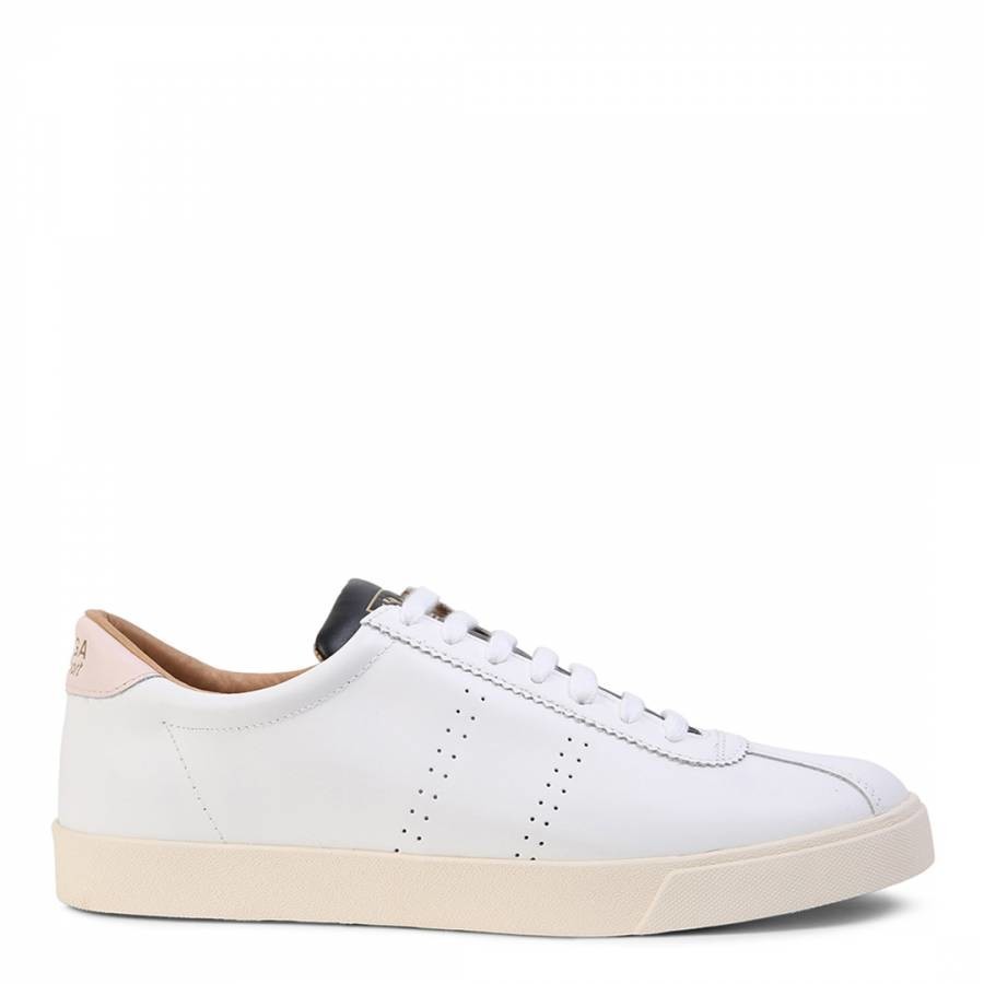 White Multi 2843 Soft Leather Trainers