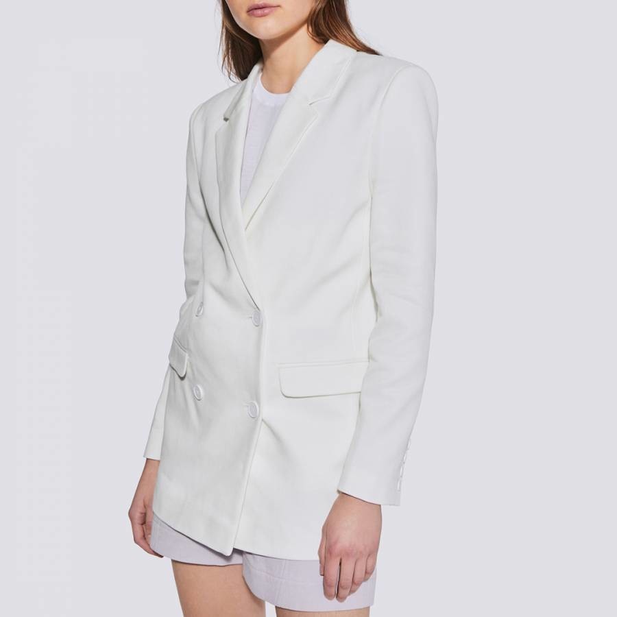 Ecru Linen Blend Litta Blazer