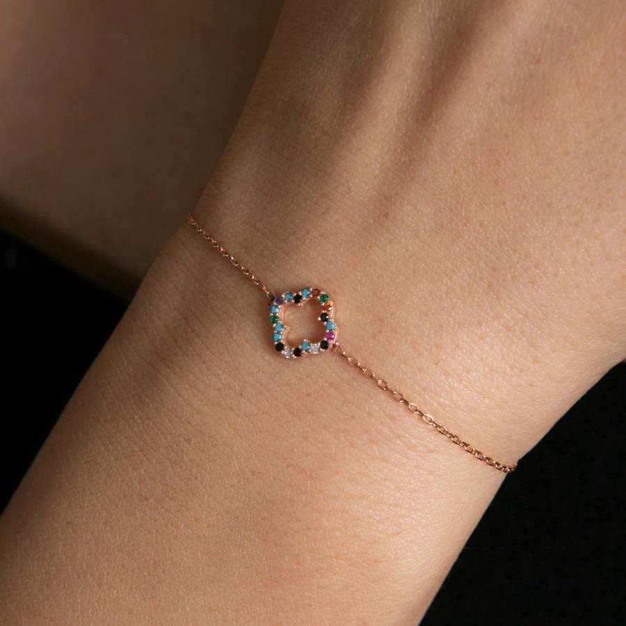 Rose Gold & Multicolour Bracelet