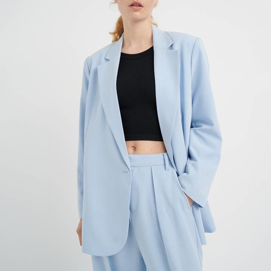 Blue Naxa Single Breasted Blazer