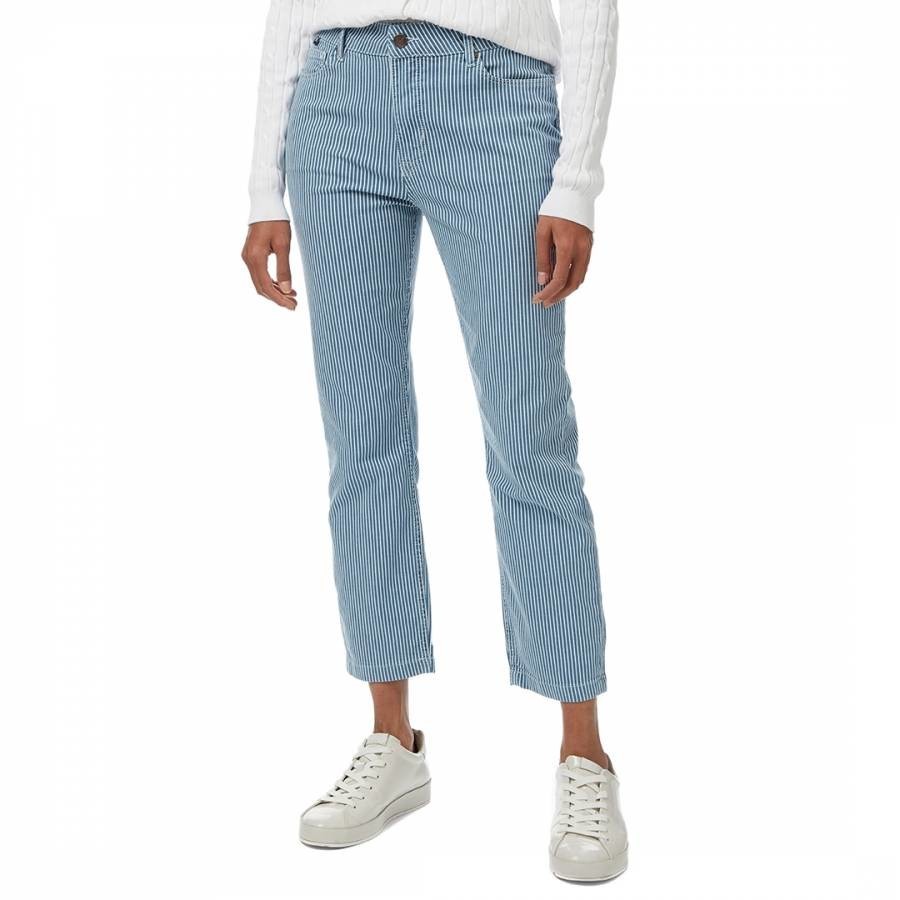 White Cropped Stretch Jean