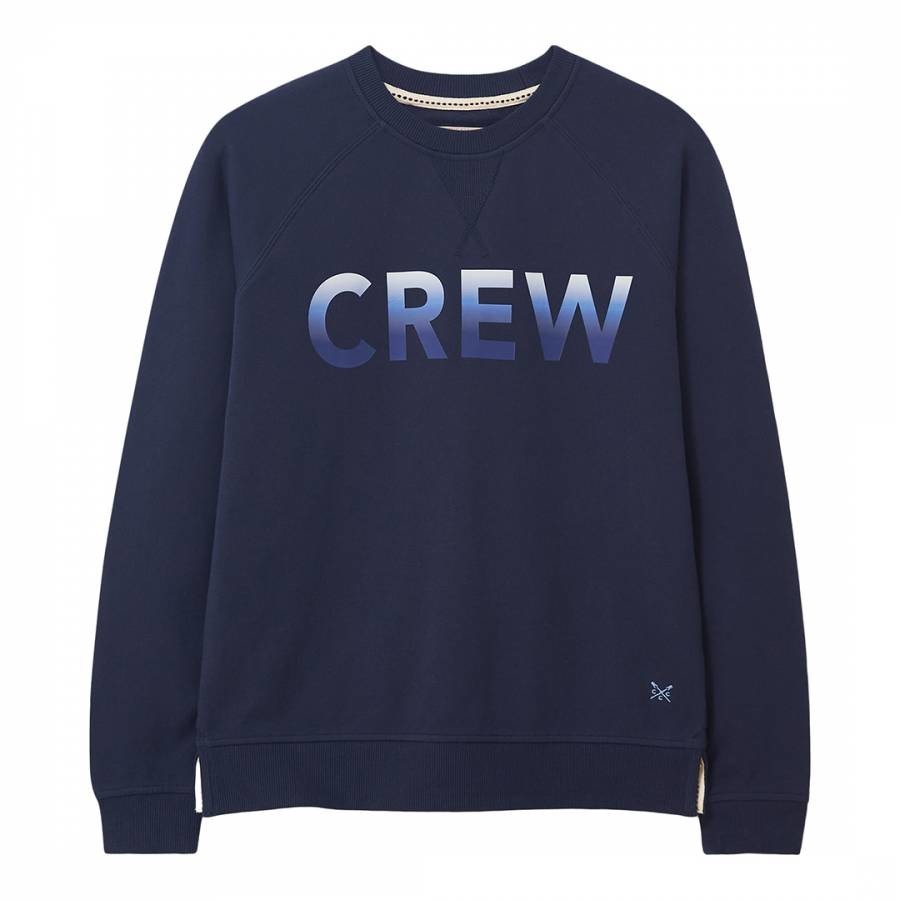 Blue Graphic Crew Sweatshirt