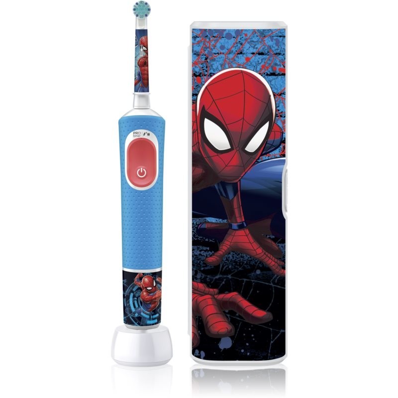 Oral B PRO Kids 3+ Spiderman electric toothbrush with bag for children Spiderman 1 pc