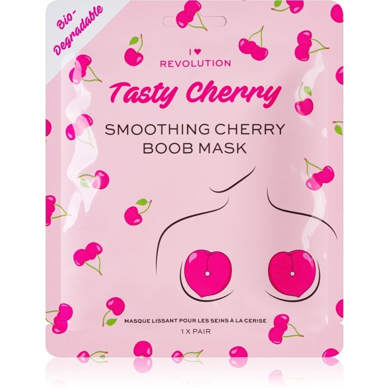 I Heart Revolution Tasty Cherry intensive hydrogel mask to firm the neckline 2 pc