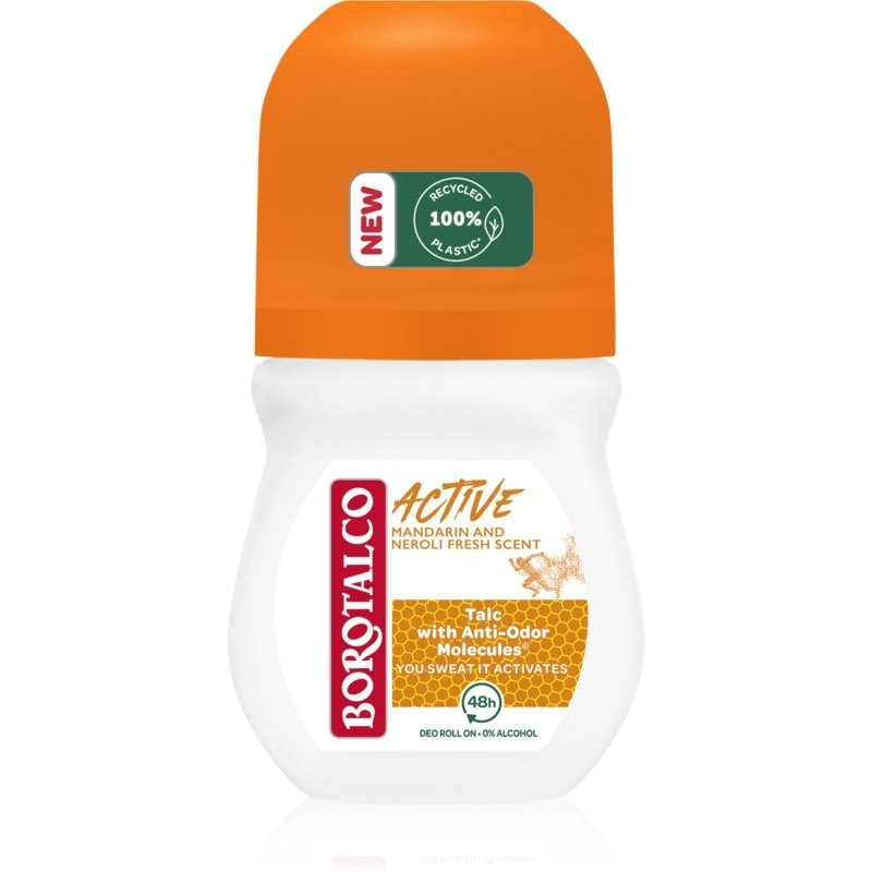 Borotalco Active Mandarin & Neroli refreshing roll-on deodorant 50 ml