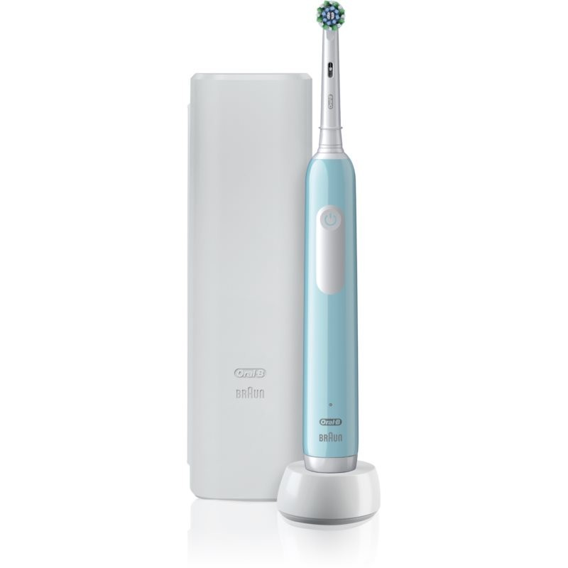 Oral B Pro Series 1 Blue electric toothbrush with bag Blue 1 pc