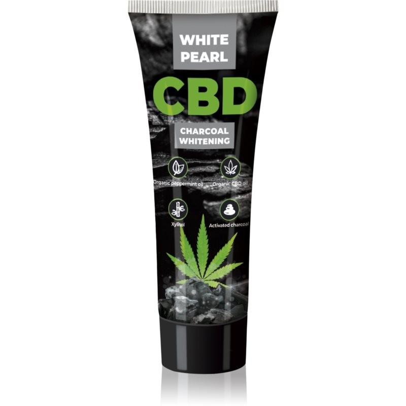 White Pearl CBD Charcoal Whitening whitening toothpaste with activated charcoal with CBD 75 ml