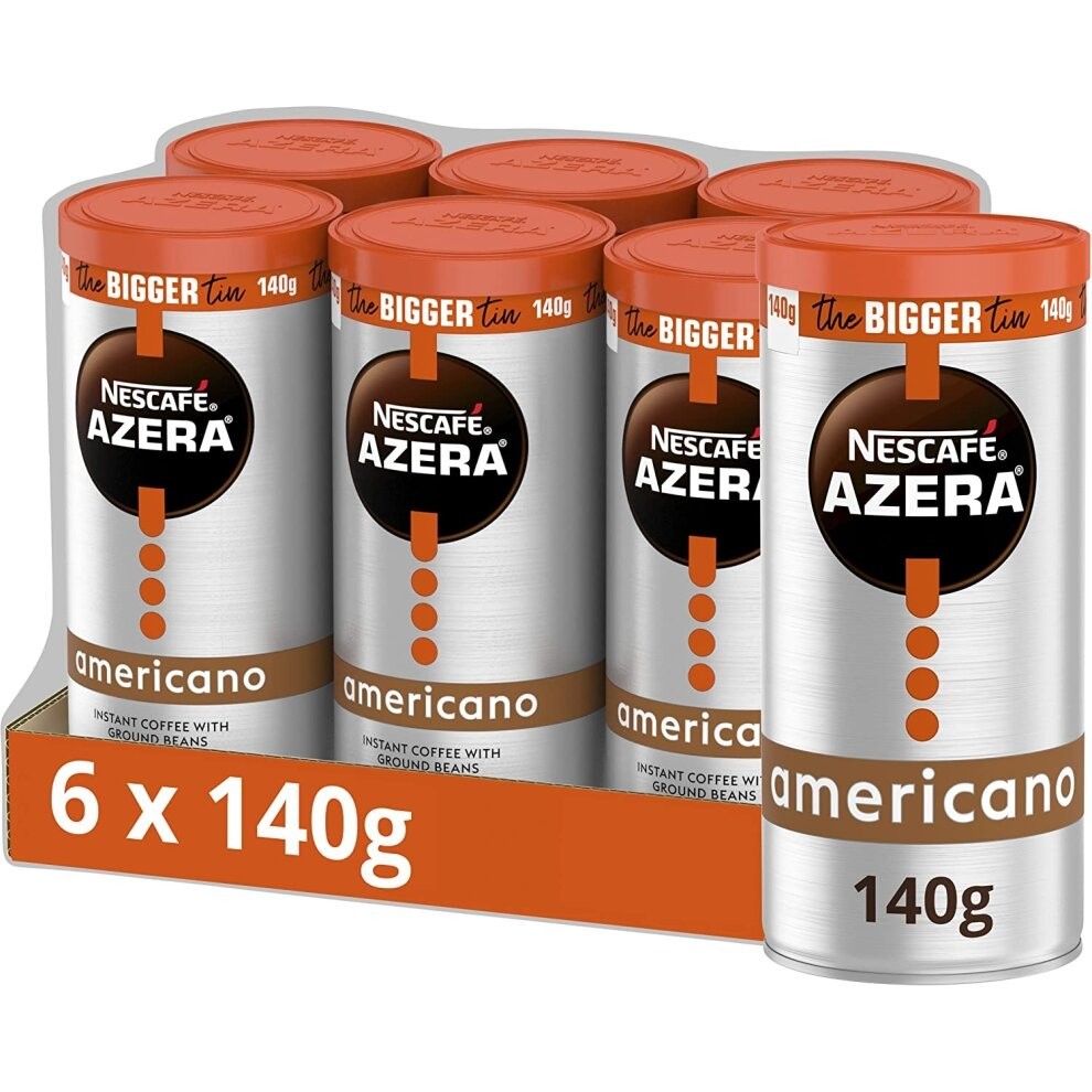 Nescafe Azera Americano Instant Coffee 140g (Pack of 6)