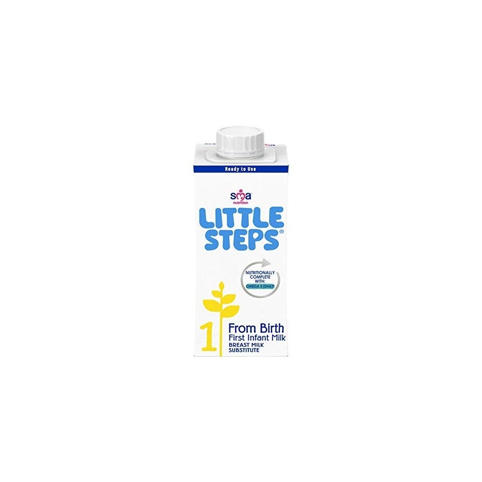 LITTLE STEPS First Infant Baby Milk From Birth Ready to Drink 200ml Pack of 12