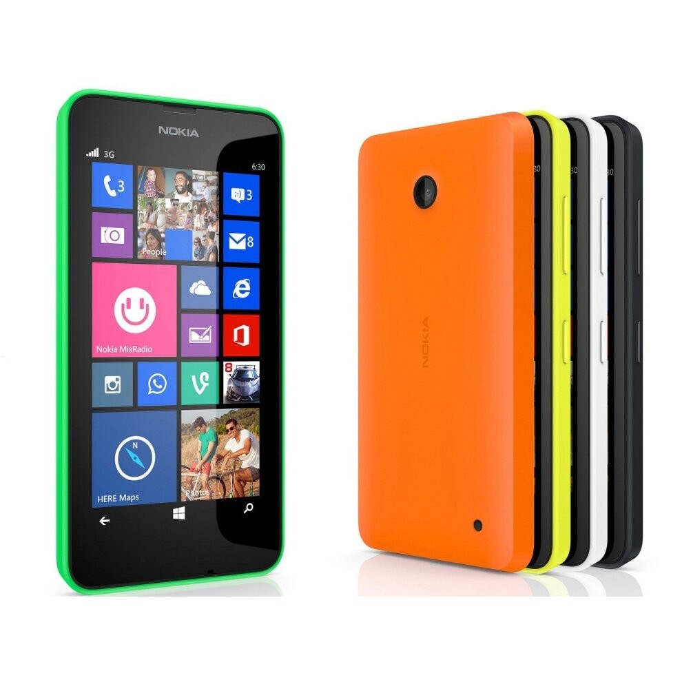 (Unlocked, Black)  Nokia Lumia 630 Single Sim l  8GB I 512 RAM
