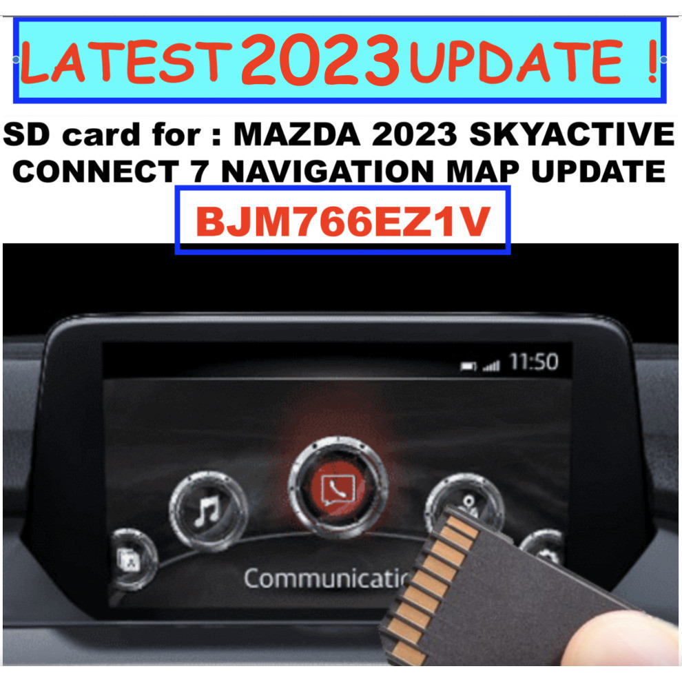 2023 MAZDA MAP SAT NAV SD CARD UK & EU MAZDA 2, 3, 6 CX-30 BJM766EZ1V