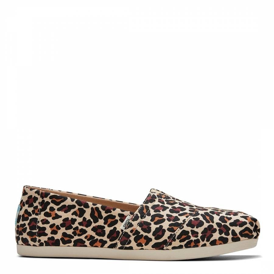 Leopard Print Alpargata Flat Shoes