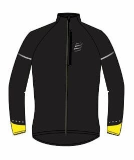 Compressport Hurricane Windproof Jacket Flash W Black/Fluo Yellow S