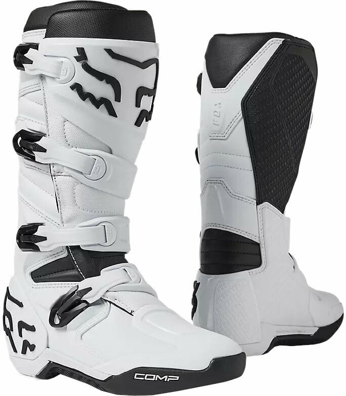 FOX Comp Boots White 41 Motorcycle Boots