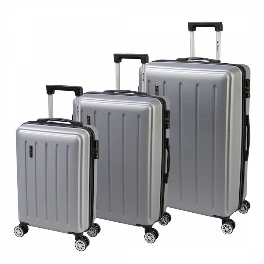 Silver Dolomite 55/67/77cm Trolley Cases