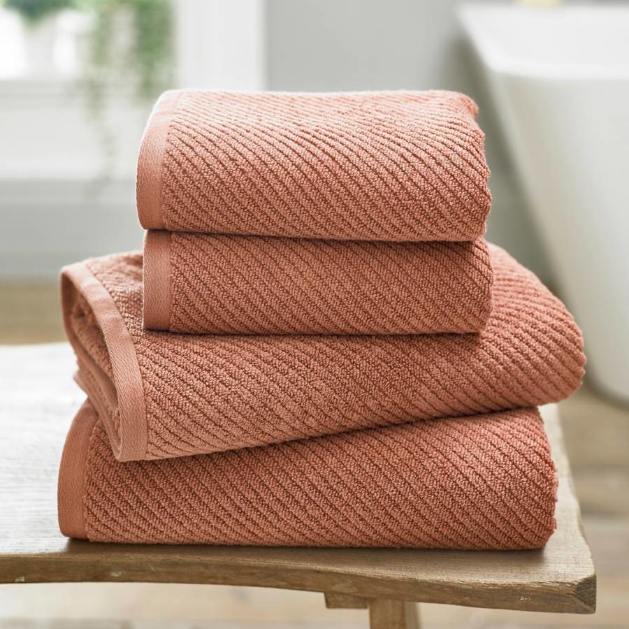 Bliss Essence Pair of Hand Towels Copper