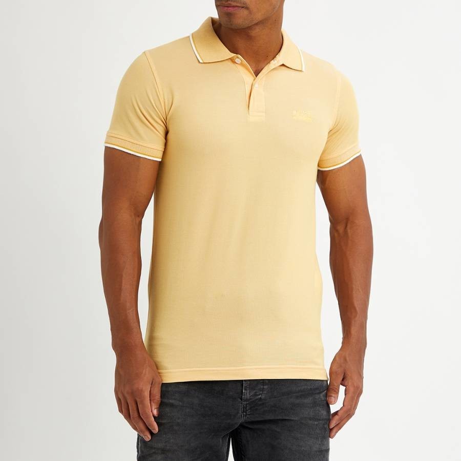 Yellow Small Branded Polo Top