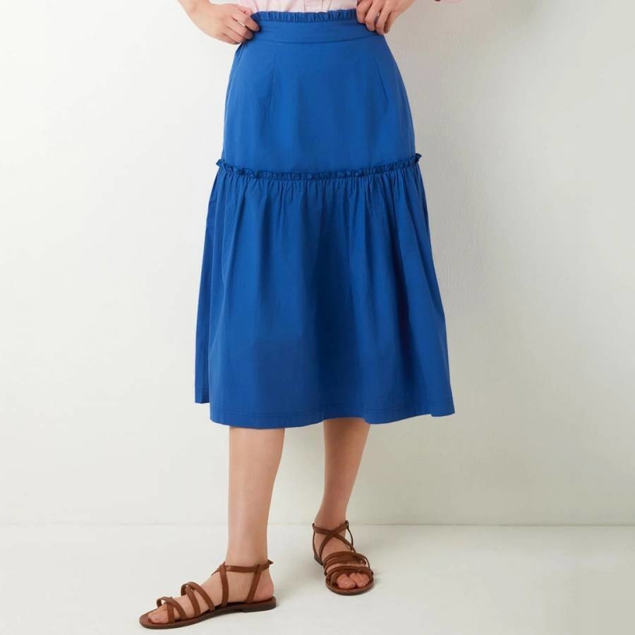 Blue Saskia Cotton Skirt