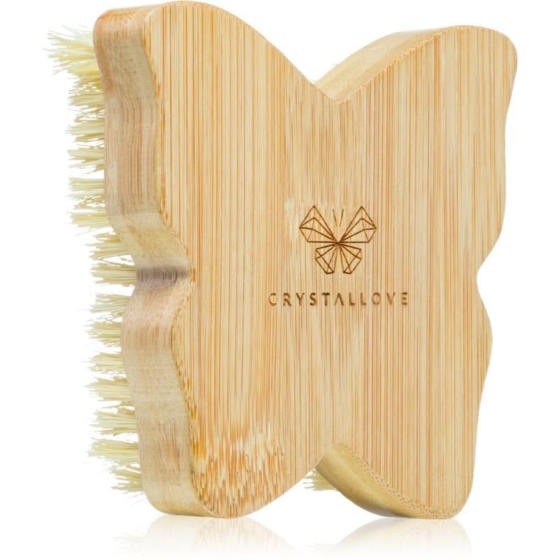 Crystallove Bamboo Butterfly Agave Body Brush massage brush for the body 1 pc