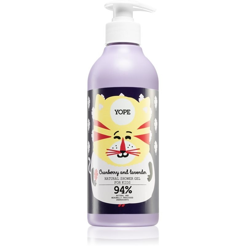 Yope Cranberry & Lavender intensive moisturising shower gel for children 400 ml