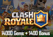 Clash Royale - 14000 Gems + 1400 Bonus Reidos Voucher