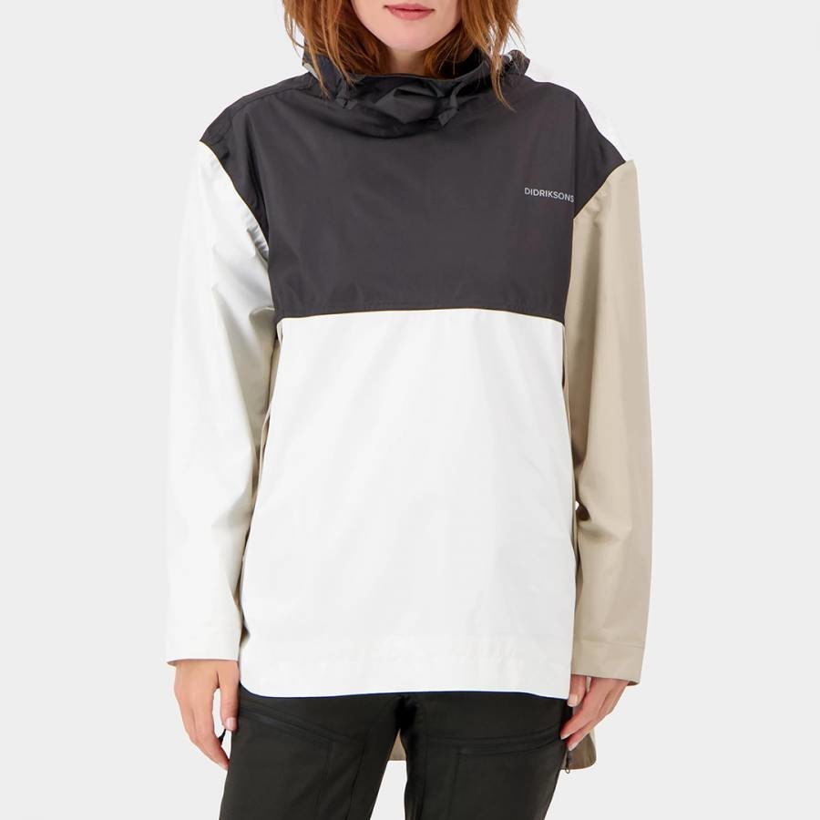 Beige/Black/White Waterproof Thyra Jacket