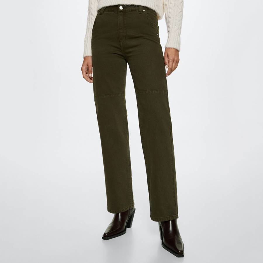 Khaki Pocket Cargo Jeans