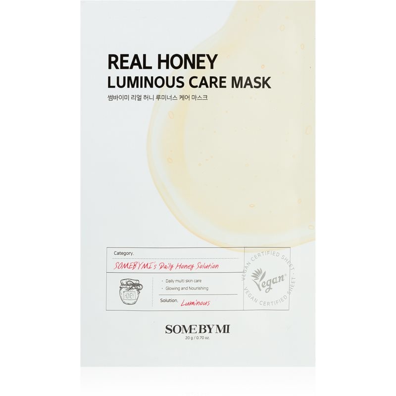 Some By Mi Daily Solution Honey Luminous Care brightening sheet mask 20 g