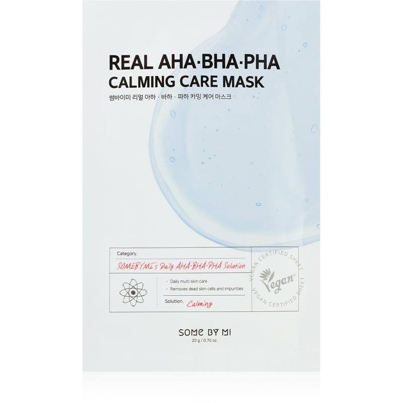 Some By Mi Daily Solution AHA∙BHA∙PHA Calming Care soothing sheet mask for problem skin 20 g