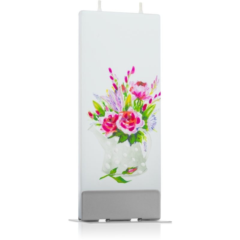 Flatyz Greetings Flowers In Watering Can decorative candle 6x15 cm