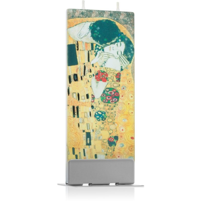 Flatyz Fine Art Gustav Klimt The Kiss decorative candle 6x15 cm