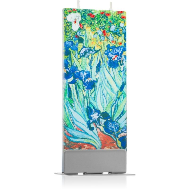 Flatyz Fine Art Vincent Van Gogh Irises decorative candle 6x15 cm