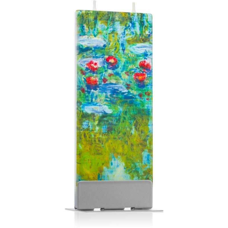 Flatyz Fine Art Claude Monet Water Lilies decorative candle 6x15 cm