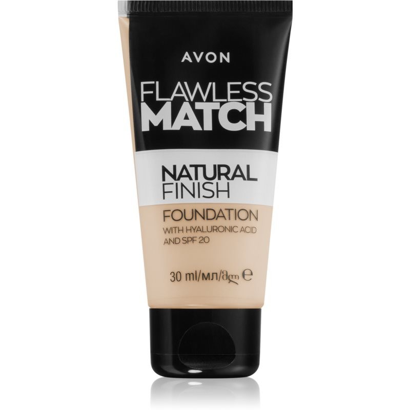 Avon Flawless Match Natural Finish hydrating foundation SPF 20 shade 120N Porcelain 30 ml