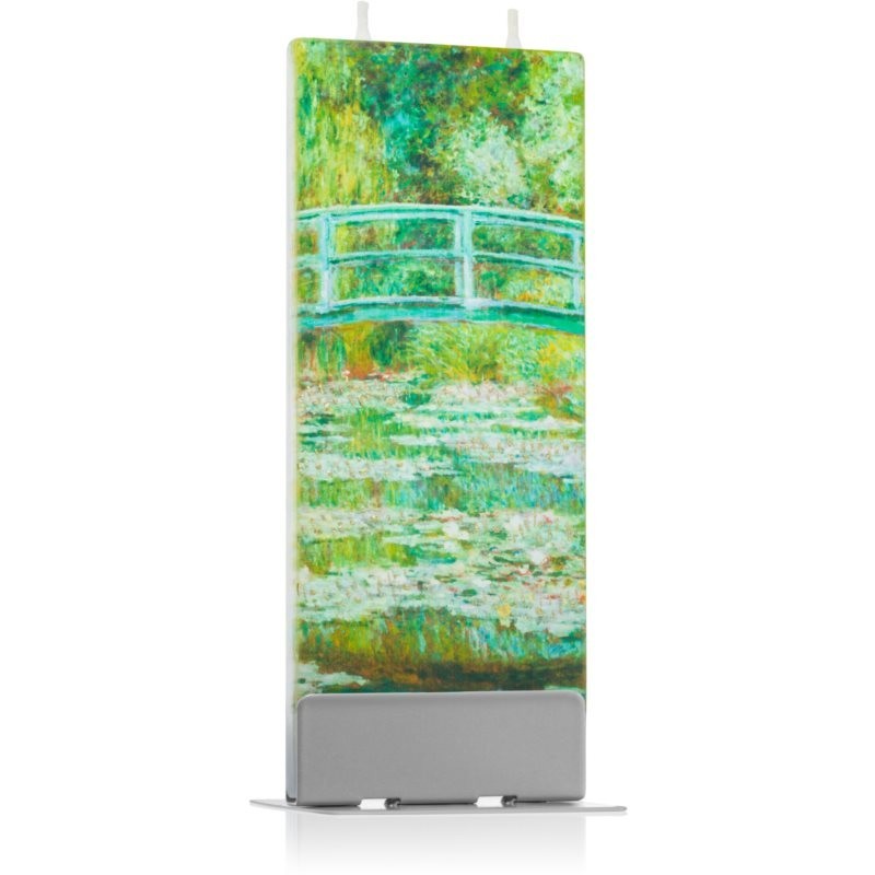 Flatyz Fine Art Claude Monet The Japanese Footbridge decorative candle 6x15 cm