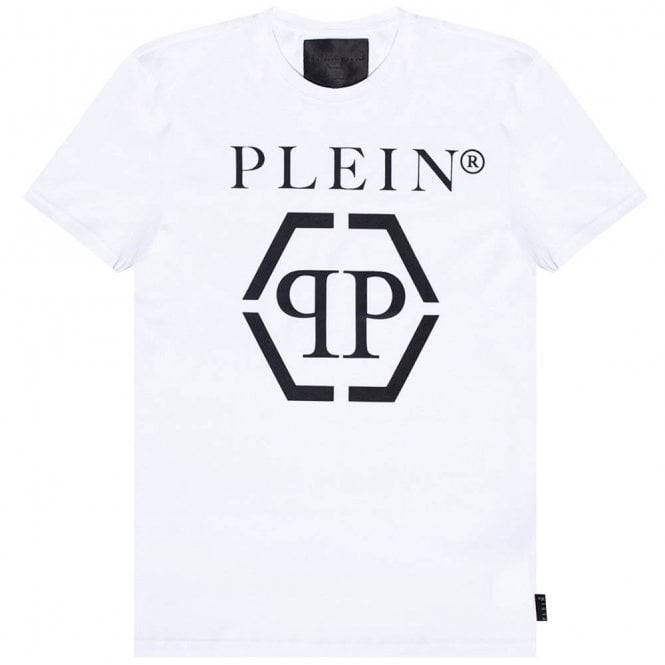 Philipp Plein Men's Classic Hexagon T-shirt White XXL
