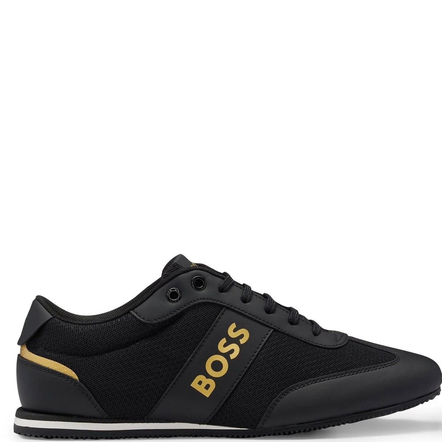 Hugo Boss Mens Rusham Low Sneakers Black UK 7