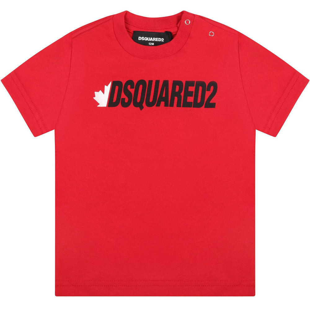 Dsquared2 Baby Boys Logo T-shirt Red 36M