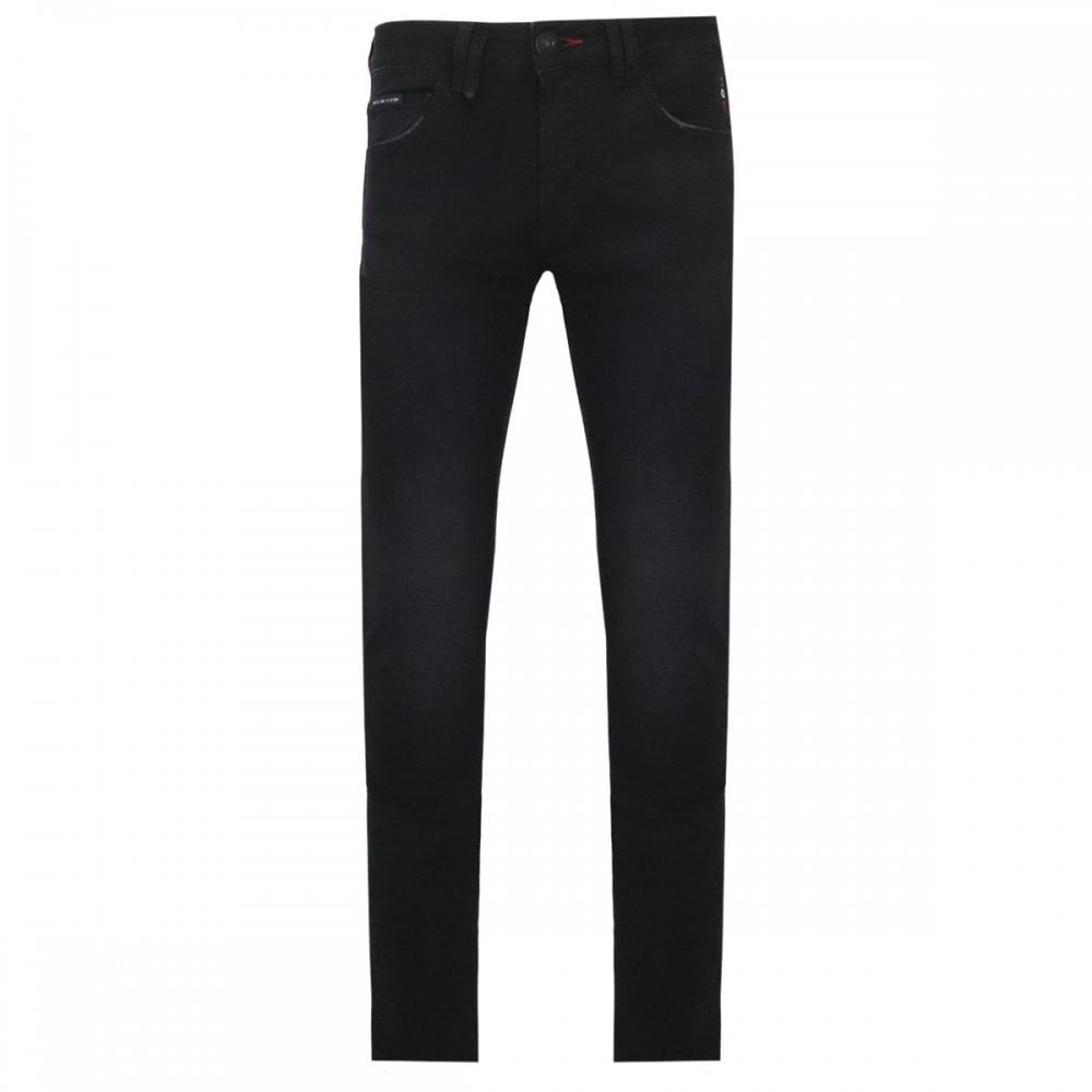Philipp Plein Men's Super Straight Cut Jeans Black 34W