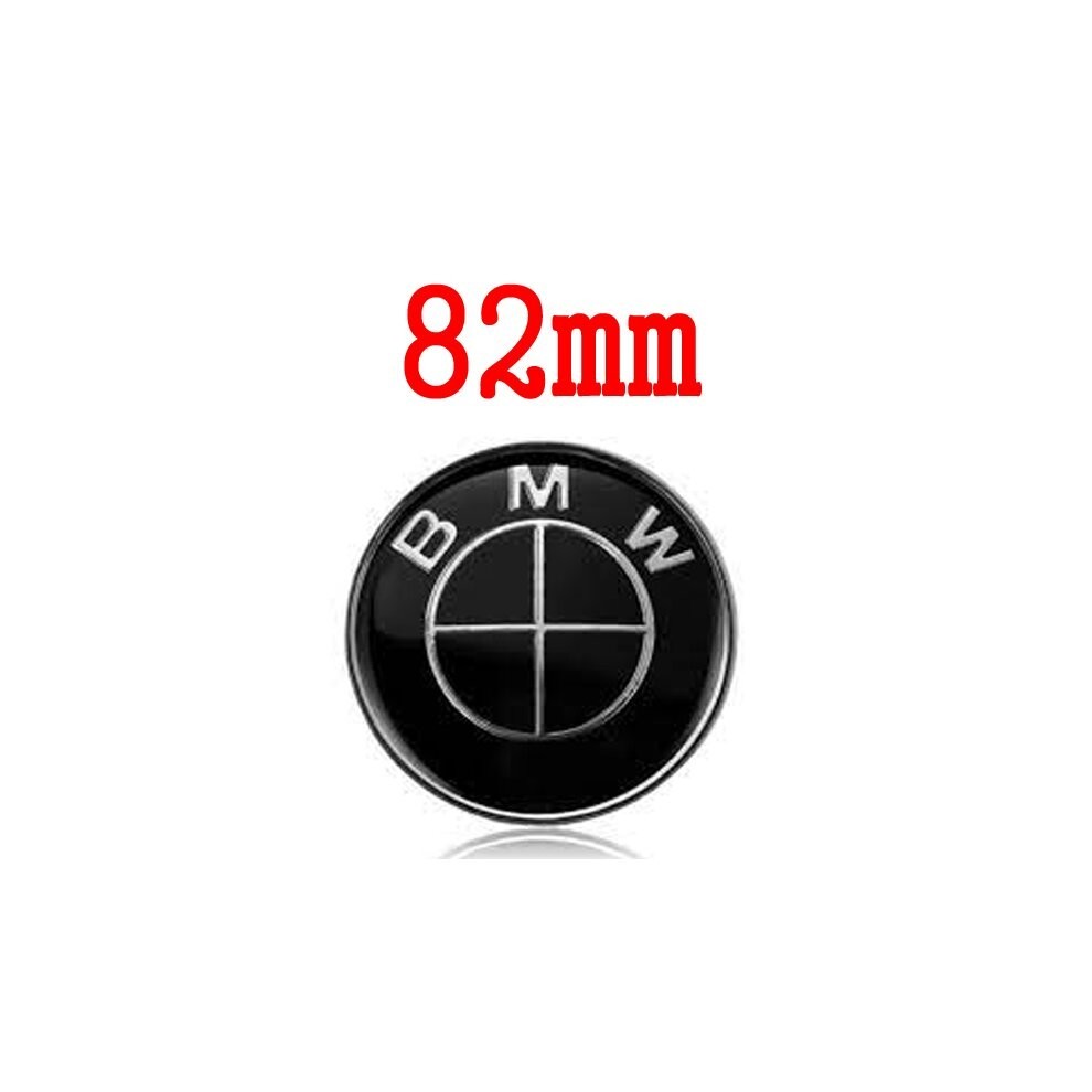 NEW BMW Bonnet Boot Black On Black Badge 82MM For 1 2 3 4 5 7 Z3 Z4 X3