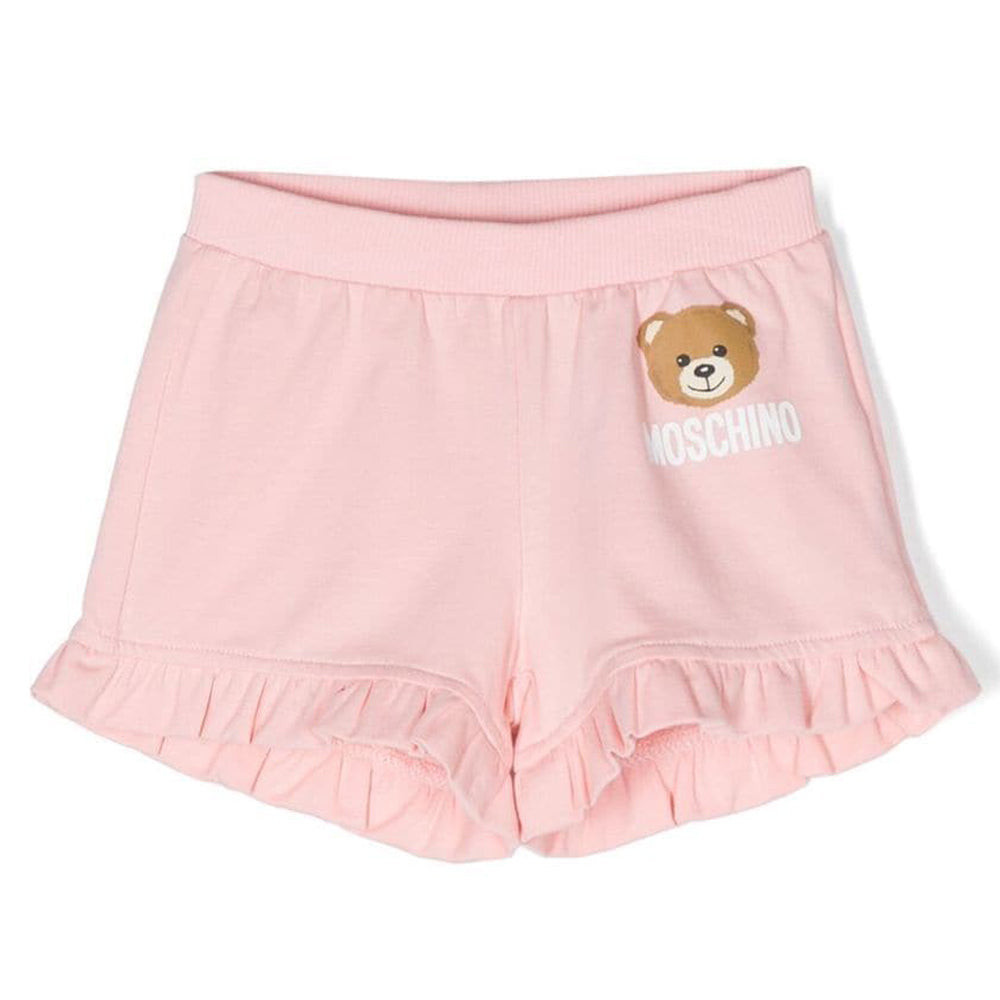 Moschino Baby Girls Teddy Bear Shorts Pink 6/9m Sugar Rose