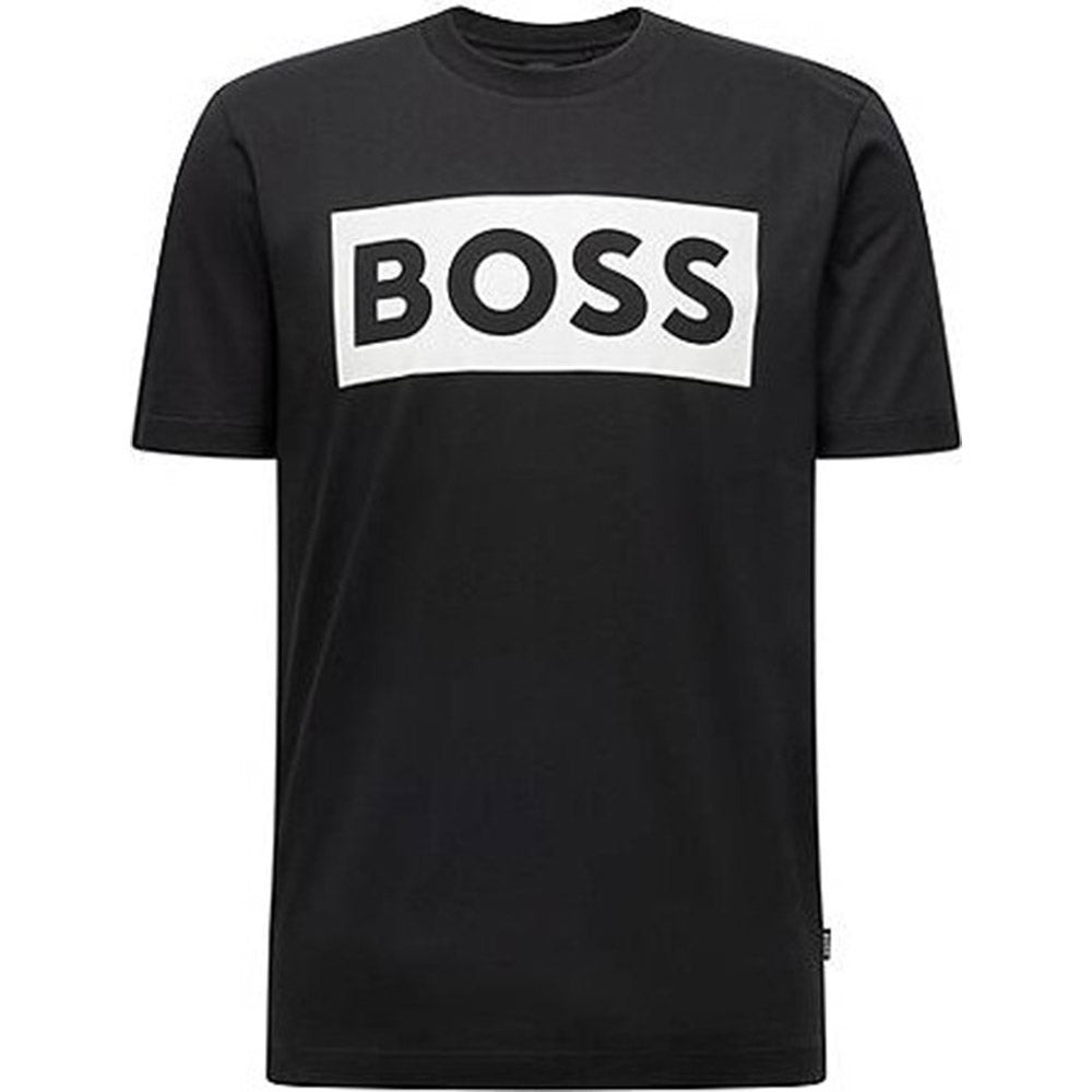 Hugo Boss Mens Mercerised Cotton T-shirt Black S