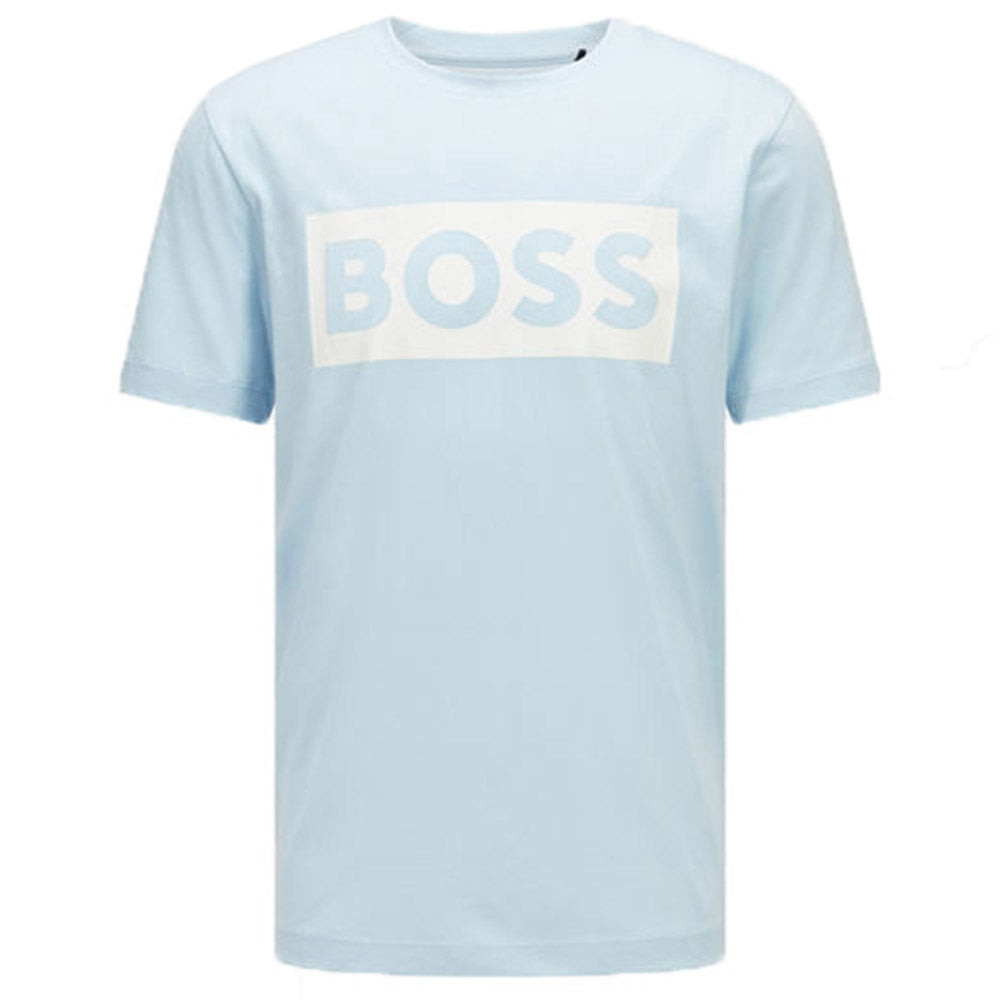 Hugo Boss Mens Mercerised Cotton T-shirt Blue XL