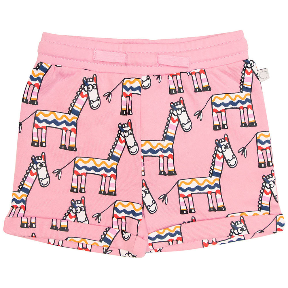 Stella Mccartney Baby Girls Zebra Print Shorts Pink 36M
