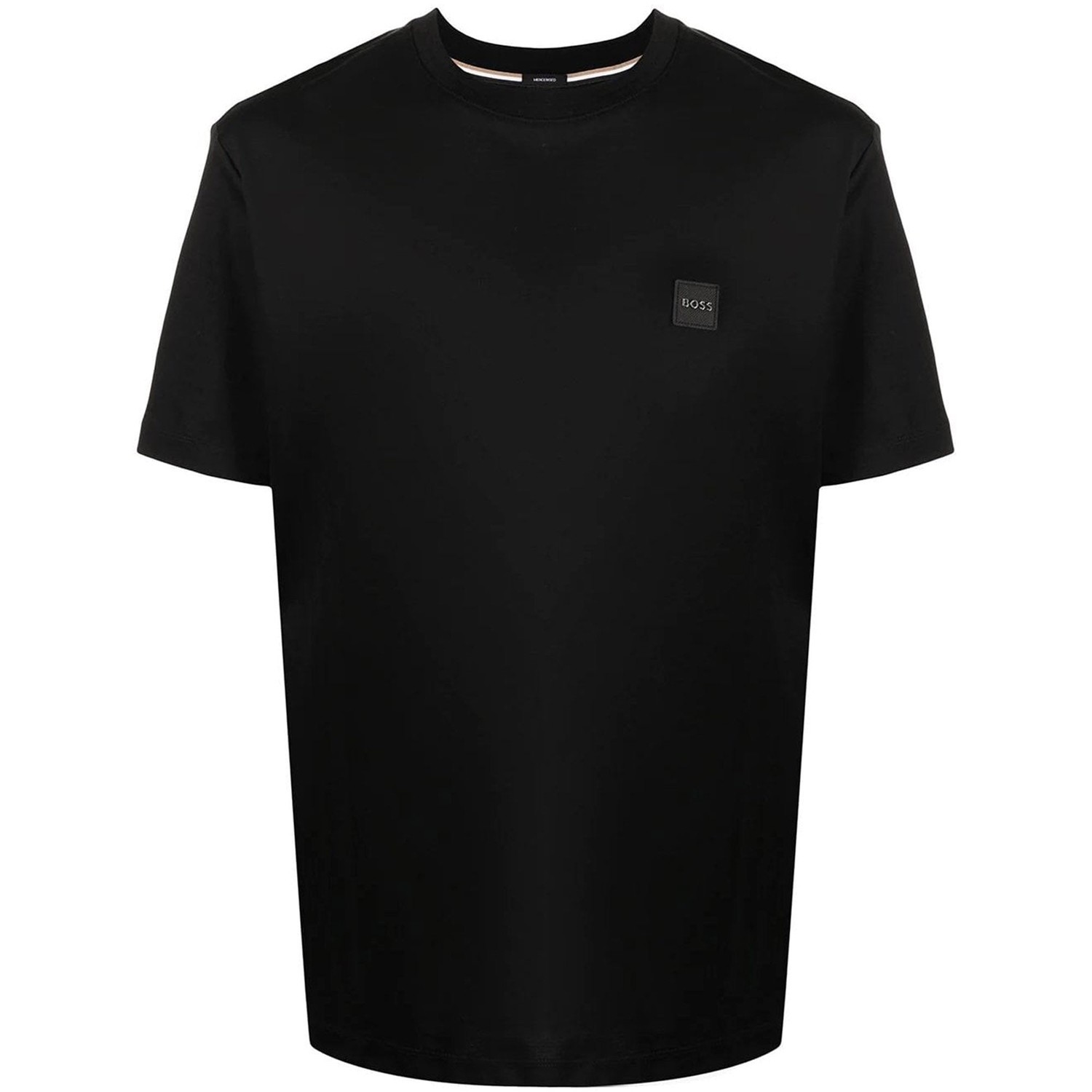 Hugo Boss Mens T Shirt Square Chest Logo Black S