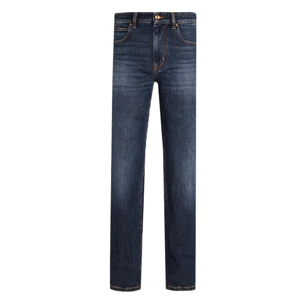 Z Zegna Men's Stretch Cotton 5-pocket Denim Jeans Blue 30W