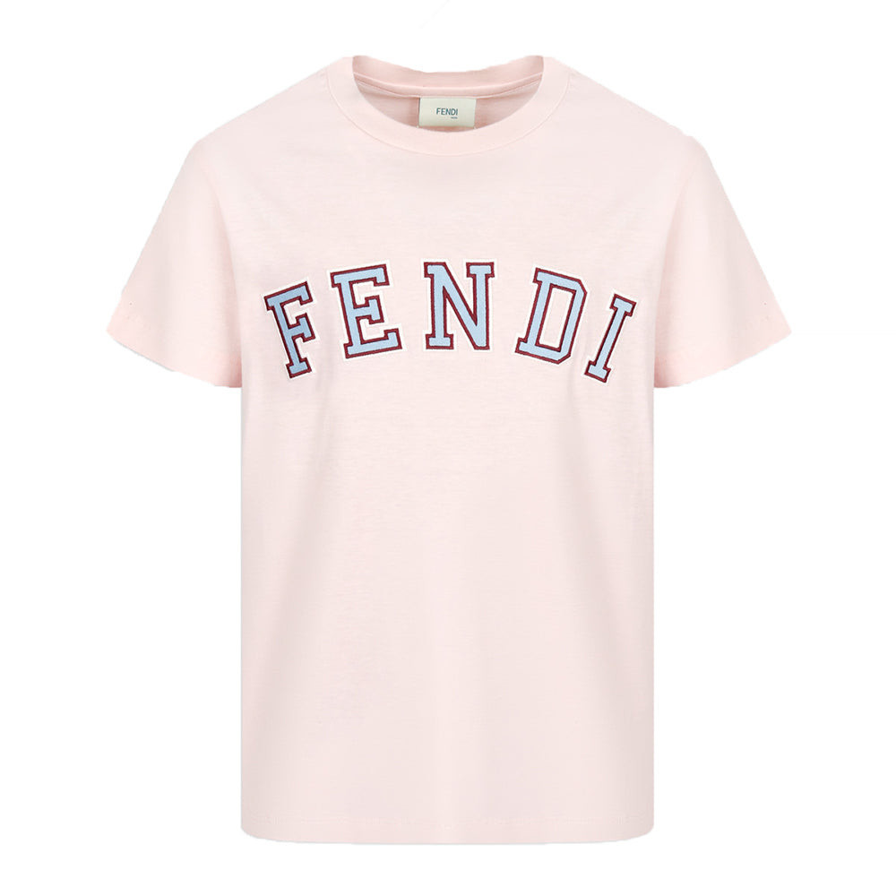 Fendi Girls Logo T-shirt Pink 10Y