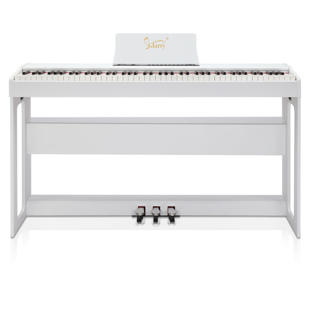 Glarry GDP-104 88 Keys Full Weighted Keyboards Digital Piano with Furniture Stand