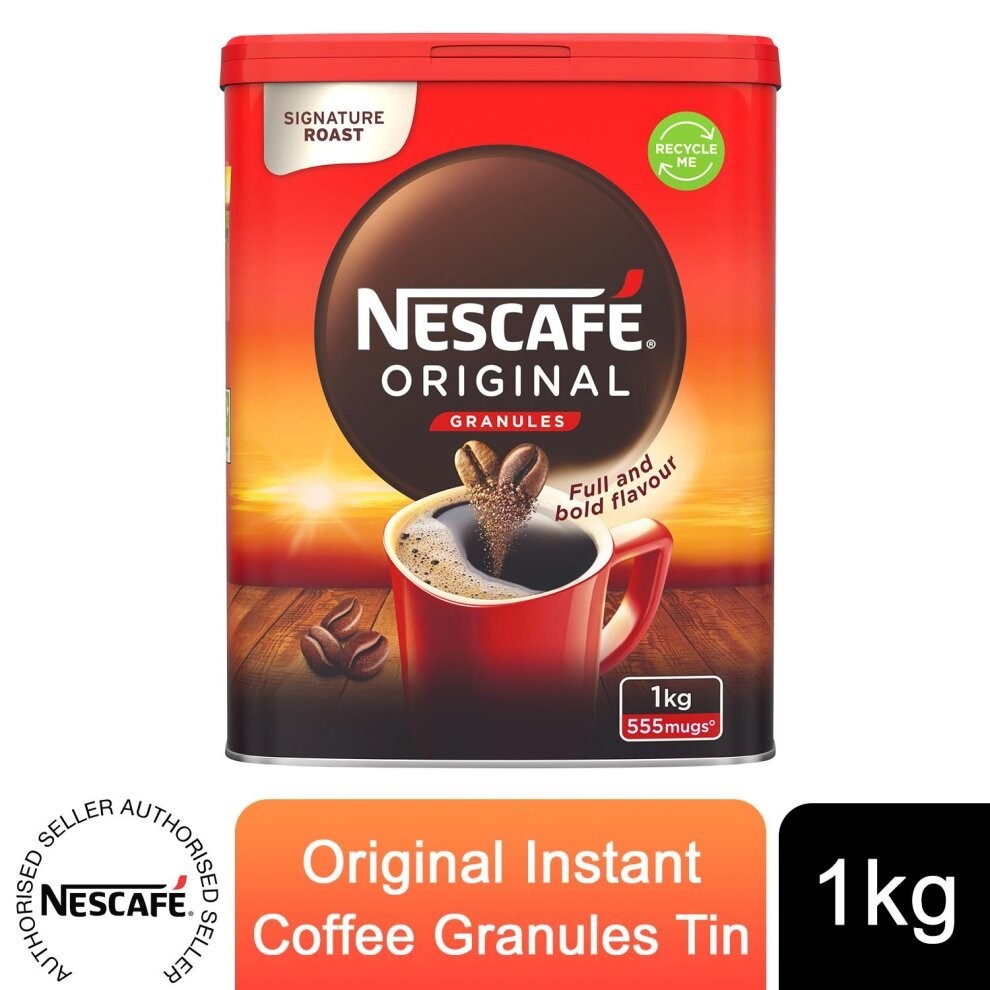 Nescafe Original Coffee Granules Tin 1kg