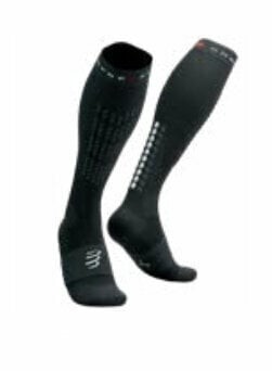 Compressport Alpine Ski Full Socks Black/Steel Grey T1